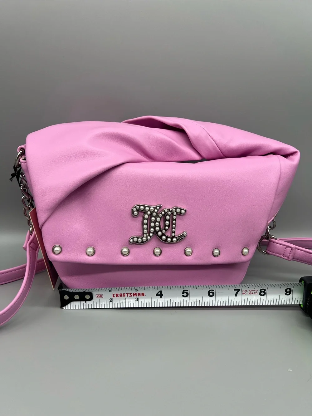 Juicy couture soft bow crossbody purse